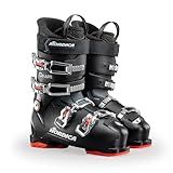 Nordica The Cruise 80 Men's Comfort Fit All Mountain Alpine Ski Boots (Black/Anthracite/Red, 29.5)