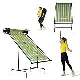 Ksports Tennis Rebounder Net – Multi Racket Sports Trainer for Tennis, Pickleball, Padel, Squash & Racquetball – Quick Assembly, Portable with Carry Bag (Green, Regular)