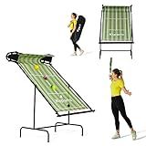 Ksports Tennis Rebounder Net – Multi Racket Sports Trainer for Tennis, Pickleball, Padel, Squash & Racquetball – Quick Assembly, Portable with Carry Bag (Green, Regular)