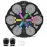 Music Boxing Machine - Bluetooth Wall Punching Pad with LED, Fun Training Equipment for Kids & Adults, Home Boxing Wall Punching Pad with Gloves, for All Ages - Ideal Present by RedRoko