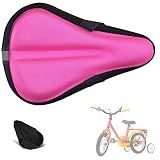 Liyamobu Kids Gel Bike Seat Cushion Cover for Boys & Girls, 9"x6" Breathable & Extra Soft Memory Foam Children Bicycle Saddle Pad with Water&Dust Resistant Cover
