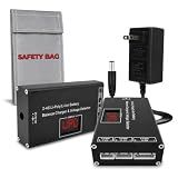Airsoft Battery Charger LiPo Balance Charger for Lipo/Li-Ion Battery with Wireless Voltage Meter, Overcharge Protection Fast Charging and Safety Cut Off for 7.4V 11.1V 14.8V Airsoft RC Lithium Battery