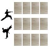 TDIAVH 12pcs Taekwondo Karate Breaking Boards 3mm,Karate Martial Arts Boards,Professional Wood Boards for Taekwondo Breaking,Boxing Equipment Breaking Board Practice Performing for Kids&Adult