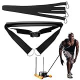 Tuyzhrymlic Sled Pulling Belt Set, Adjustable Waist Strap with Pulling Rope
