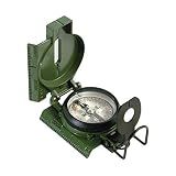 Cammenga 3H Tritium Military Lensatic Compass with Pouch, Olive Drab | Military-grade compass, made in USA, waterproof and shockproof, hiking and survival navigation, handheld design