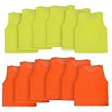 Athllete Youth & Adult Soccer Pinnies - Mesh Practice Jerseys, 12 Pack