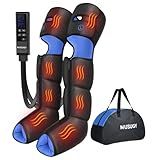 Musugy Leg Massager with Heat and Compression : Sequential Compression Boots with 6 Modes,9 Intensity and 3 Heat for Circulation and Pain Relief - Gifts for Father, Mother, Him, Her, FSA HSA Eligible