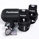 Puxhoea BFR Blood Flow Restriction Bands for Arms Legs Occlusion Training,Build Muscle Without Weightlifting Accurate Pump to Precisely Apply Pressure, for Men and Women Fitness Workouts (Full Set)