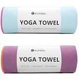 Eunzel 2 Pack Hot Yoga Mat Towel, Ultra-Absorbent Microfiber 72" x 26.5"
