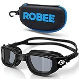 Robee Swimming Goggles, Adult Polarized Swim Goggles for Men Women Youth, Water Pool Glasses