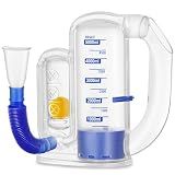 Breathing Exercise Device for Lungs, Lung Exerciser Device – 5000ml Volumetric Deep Breathing Trainer with Flow Rate Indicator for Respiratory Health & Recovery