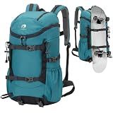 Outplea Skateboard Backpack for Men, 30L Waterproof Hiking Backpack, Blue