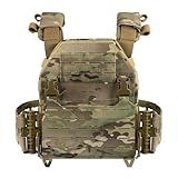 YAKEDA Tactical Training Vest with PALS System - Adjustable Straps Quick-Release Buckle for Hunting (US, Alpha, One Size, Regular, Regular, CP)