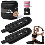 Ankle Weights, 1 Lb X 2 Wrist Leg Arm Weights for Women and Men, Comfortable and Soft, Pretty Sturdy, Perfect for Dancing, Running, Walking, Fitness, Workout, Physical Therapy - Black