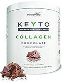 Keto Collagen Protein Powder with MCT Oil – Keto and Paleo Friendly Grass Fed and Pasture Raised Hydrolyzed Collagen Peptides – Fits Low Carb Diet and Keto Snacks – KEYTO Chocolate Flavor