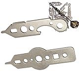 hhfvvda 2-Pack Silver Tone Dart Wrench Tool Kit – Multi-Purpose Accessories for Aluminum Rod & Dart Head Tips – Tighten/Loosen with Precision for Professional Maintenance