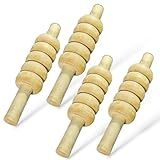 Bratla CBB Cricket Wicket Stumps Bails Standard Duty Pack of 4 Set Standard Size
