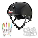 Wipeout Dry Erase Kids Helmet – Ideal for Bike, Skate, Scooter, In-Line Skating and Rollerblading