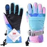 TRIWONDER Kids Ski Gloves, Waterproof Touchscreen Winter Warm Snow Gloves | 3M Thinsulate Warmth | Cold Weather Gloves for Boys & Girls Ages 9–13 | Skiing, Snowboarding, Sledding, Skating, Cycling