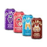 OLIPOP Prebiotic Soda Pop, Favorites Variety, Pantry Pack Packed with Prebiotics, Fiber, and Botanicals, Gluten Free, GMO Free, 12oz (12-Cans) (Packaging May Vary)