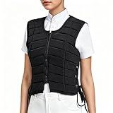 Kduplily Horse Riding Safety Vest Women Men Equestrian Vest Protective Adult Kids Horse Back Riding Padded Protection Gear Accessories (Black, M)