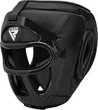 RDX Boxing Headgear MMA Muay Thai, Removable Face Grill, Head Gear for Sparring Grappling Martial Arts Kickboxing Taekwondo Karate BJJ Training