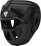 RDX Boxing Headgear MMA Muay Thai, Removable Face Grill, Head Gear for Sparring Grappling Martial Arts Kickboxing Taekwondo Karate BJJ Training