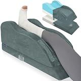 KingPavonini Leg Elevation Pillow for After Surgery, Single Leg, Grey