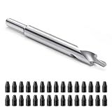 ProSSS Ski Binding Drill Bit 3.5 x 9.5mm, M2 High-Speed Steel Mounting Bit for Ski Bindings, Includes 30+ Binding Hole Plugs, Compatible with Alpine/Telemark/Touring Skis