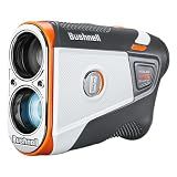 Bushnell Golf Tour V6 Shift Laser Rangefinder with Slope Compensation, 1300-Yard Range, Flag Lock Vibration, Magnetic Cart Mount, 6X Magnification, Waterproof – Tournament Legal (Orange, Patriot Pack)