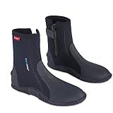 Coreskin Neoprene Dive Boots 5mm with Anti-Slip Sole for Water Sports, Scuba Diving, Snorkeling, Rafting, Kayaking, Windsurfing, Wakeboarding, and Canoeing (HDB5mm11)