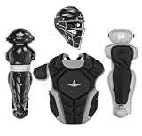 All-Star Top Star Series Baseball Catching Equipment Kit, Meets NOCSAE Standard - Ages 12 to 16, Black