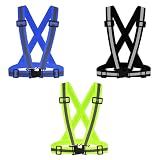 Safety Vest Reflective Running Gear, Adjustable Safety Vests for Outdoor