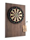 Fluxynara 35.4" x 23.6" Felt Dart Board Wall Protector, Walnut