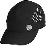 OutdoorEssentials Running Hat for Men - Dry Fit Running Cap for Women, Tennis Hats, Breathable Hat, Workout Cap for Baseball, Sweat Wicking Hat Black