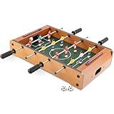 Foosball Table - 20-Inch Mini Soccer/Football Table Game for Arcade, Game Room, and Mancave - Set Includes Two Balls and Score Keeper by Hey Play