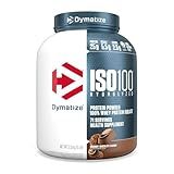 Dymatize ISO100 Whey Protein Powder Isolate, Gourmet Chocolate, 25g of Protein, 5 Pound, 5.5g BCAAs, Less Than 120 Cal., Gluten Free, 1g Fat, 1g Sugar, 2g Carb (71 Servings)