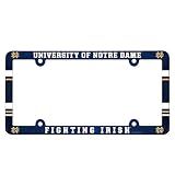 NCAA License Plate with Full Color Frame, Notre Dame Fighting Irish