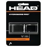 HEAD Hydrosorb Pro Tennis Racket Replacement Grip - Tacky Racquet Handle Grip Tape - Black