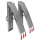 Loading Ramps - Set of Two 77-Inch Folding Ramps for ATVs, Motorcycles, Mowers, Carts, and More - 2200lb Combined Capacity Car Ramp Set by Stalwart