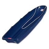 Flexible Flyer Winter Trek 3-Person Large Snow Sled – 5.5 ft Heavy-Duty Plastic Toboggan Pull Sled for Downhill Fun, Utility, Ice Fishing, and Outdoor Work