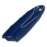 Flexible Flyer Winter Trek 3-Person Large Snow Sled – 5.5 ft Heavy-Duty Plastic Toboggan Pull Sled for Downhill Fun, Utility, Ice Fishing, and Outdoor Work