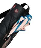 Manduka Yoga Breathe Easy Mat Carrier - Lightweight, Breathable Mesh with Zipper Closure, Easy to Carry, Hands-Free, Black, 26.5” x 6.5” x 6.5”