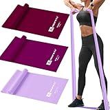 A AZURELIFE Resistance Bands,Professional Long Non-Latex Elastic Stretch Bands,Exercise Bands for Physical Therapy, Yoga, Pilates, Rehab, at-Home or The Gym Workouts, Strength Training