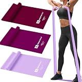 A AZURELIFE Resistance Bands,Professional Long Non-Latex Elastic Stretch Bands,Exercise Bands for Physical Therapy, Yoga, Pilates, Rehab, at-Home or The Gym Workouts, Strength Training