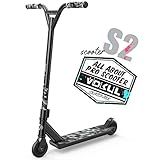 VOKUL Pro Trick Scooter for Kids 6 Years Up & Teens - Stylish Entry Level Stunt Freestyle Scooter with Stable Performance for Boys,Girls(New/Black)