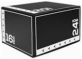 BalanceFrom 3-in-1 Foam Plyometric Jump Box for Home Gym, Multiple Heights