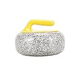 KUSINDOG Curling Stones Curling Rock Granite for Curling Sport Game, 5.5 to 17 kg (24cm(9.45") Yellow)