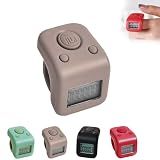 Gym Lap Counter & Score Keeper - Rechargeable 6-Digit Tally Clicker with LED Display, IP65 Waterproof - for Swim Laps, Boxing Rounds, HIIT Workouts - Shockproof Handheld Design (Grey)