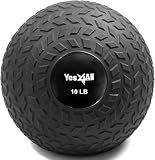 Yes4All Slam Balls, 10-40lb Medicine Ball Weight, Durable PVC Sand Filled Workout Dynamic Medicine Ball for Core Strengthen